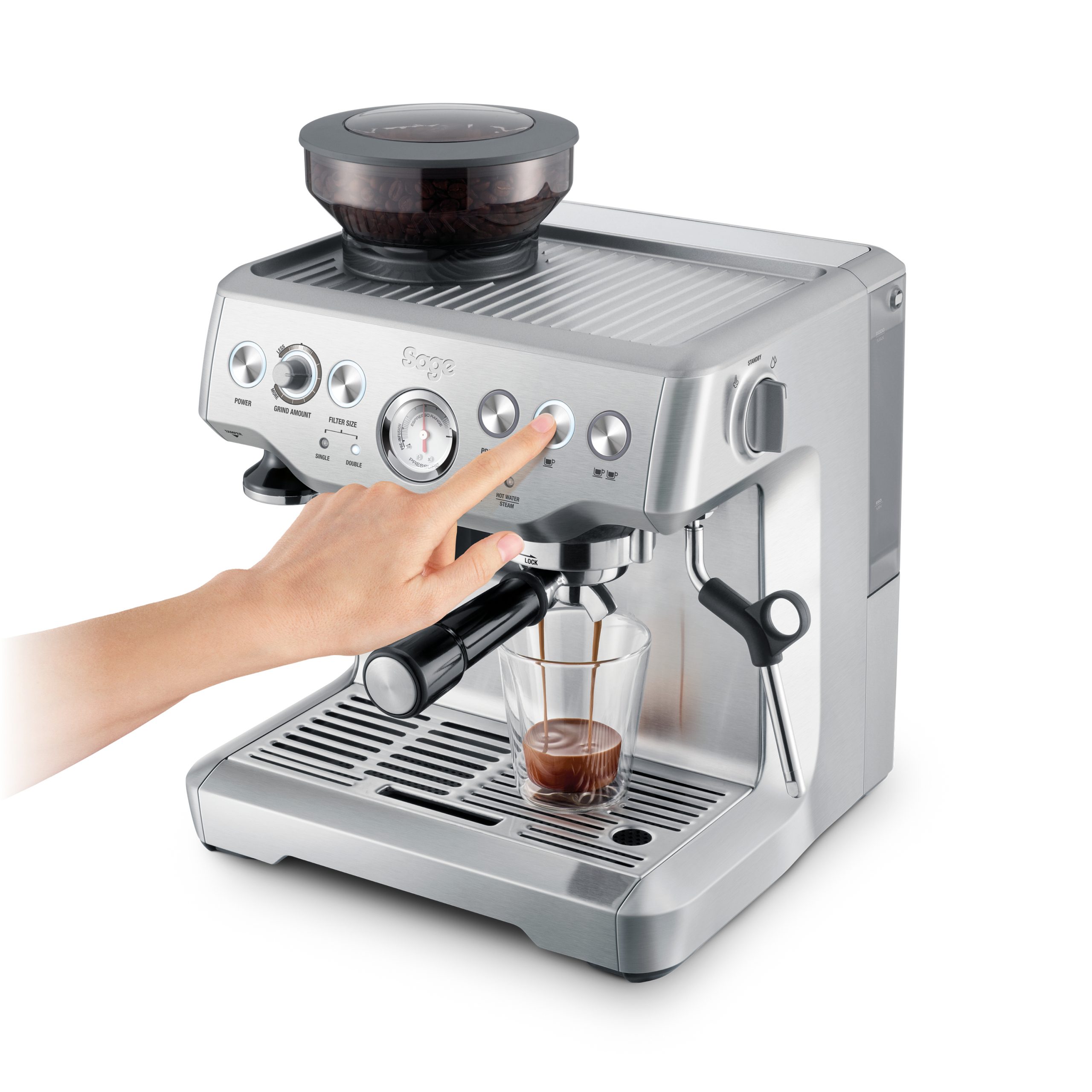 Sage Barista Express vue de dessus