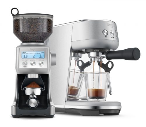 Pack intermédiaire Sage Moulin Smart Grinder et machine espresso Sage Bambino couleur inox