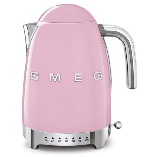 bouilloire SMEG 1,7L couleur rose style années 50 référence klf04